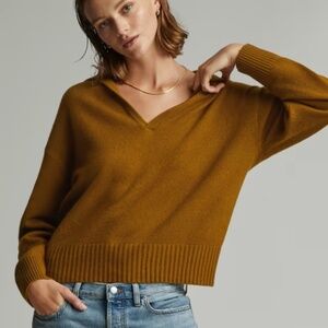 Everlane Cashmere Polo in Tapenade - Size Small